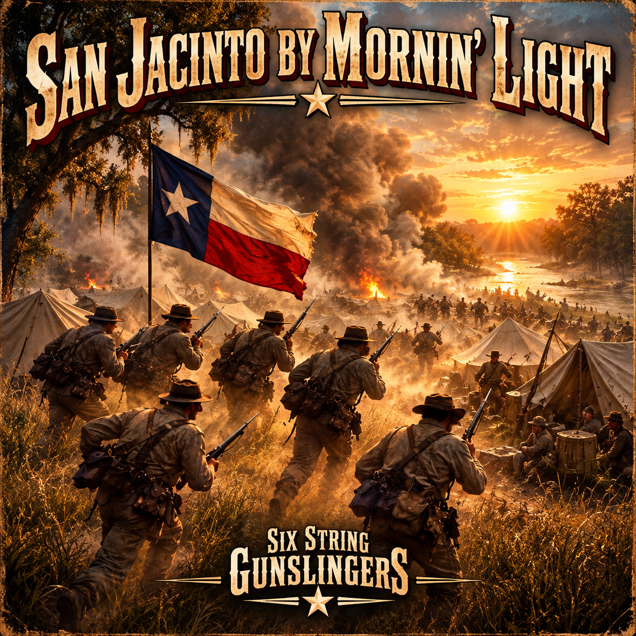 Single artwork for "San Jacinto by Mornin' Light"